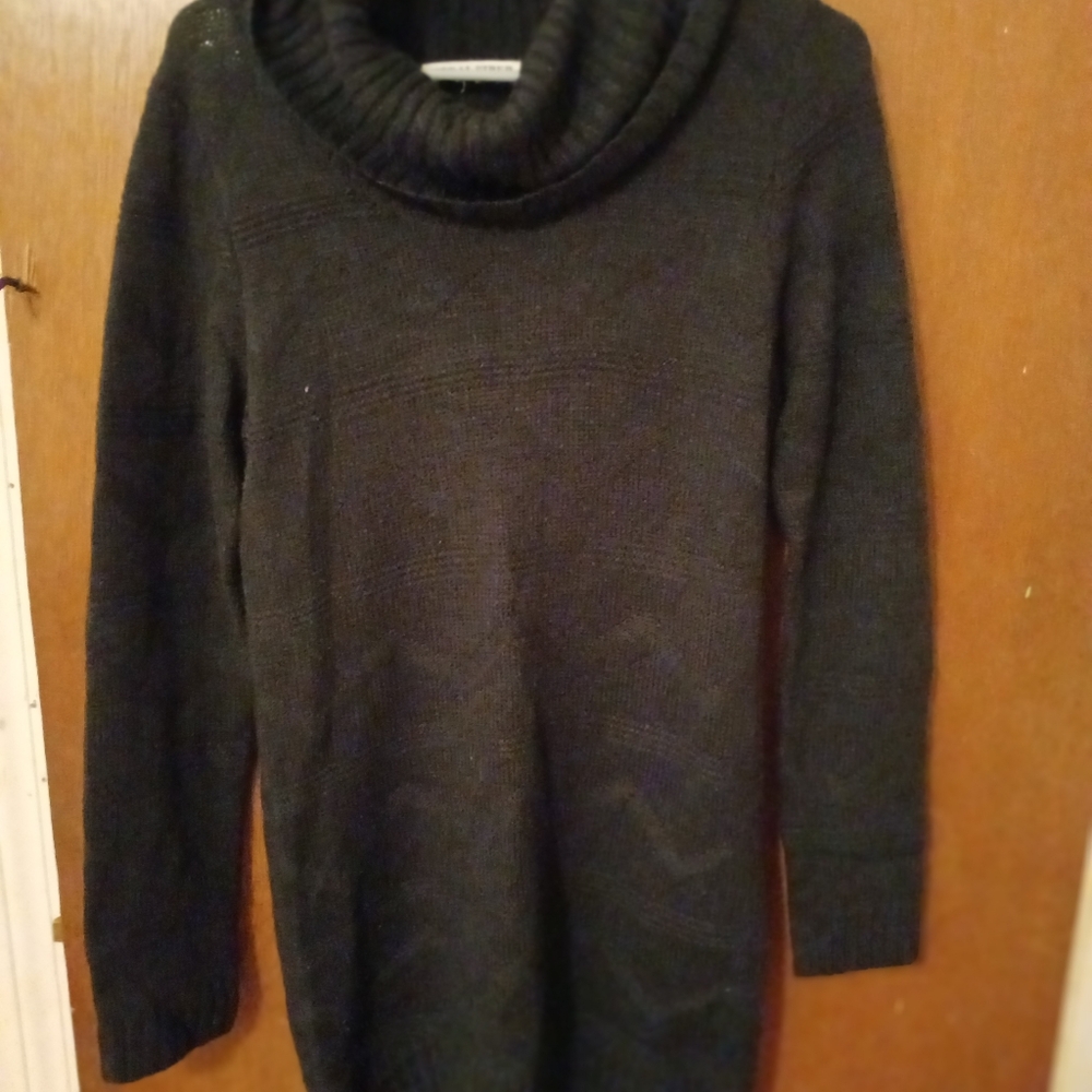 Moral Fiber Black Mock Neck Long Sweater XL